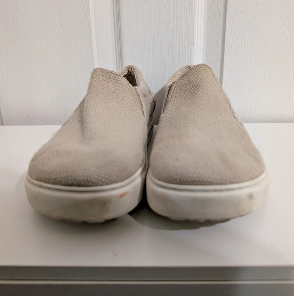 Birkenstock Oswego Canvas Slip-On Shoes Beige Mens Size 41 US 8-8.5 Narrow